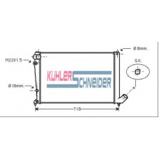 0702601 KUHLER SCHNEIDER Радиатор, охлаждение двигател