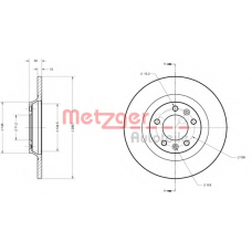 6110351 METZGER Тормозной диск