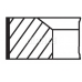 640 13 V0 MAHLE Комплект поршневых колец