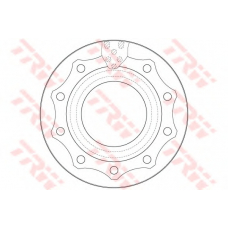 DF5041S TRW Тормозной диск