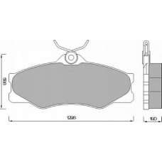 427781 ROULUNDS Комплект тормозных колодок, дисковый тормоз