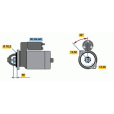 0 001 125 048 BOSCH Стартер