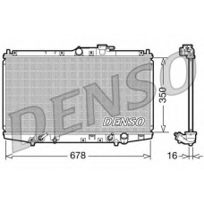 DRM40020 DENSO Радиатор, охлаждение двигателя