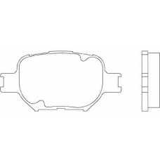 2386401 TEXTAR Комплект тормозных колодок, дисковый тормоз