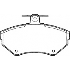 BP1063 QH Benelux Комплект тормозных колодок, дисковый тормоз