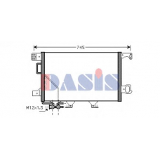 122019N AKS DASIS Конденсатор, кондиционер