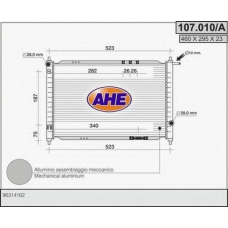 107.010/A AHE Радиатор, охлаждение двигателя