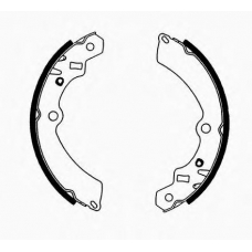 J GF-812AF JAPANPARTS Комплект тормозных колодок