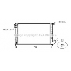 CNA2159 AVA Радиатор, охлаждение двигателя