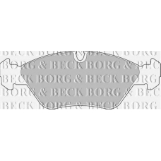 BBP1412 BORG & BECK Комплект тормозных колодок, дисковый тормоз
