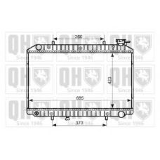 QER2440 QUINTON HAZELL Радиатор, охлаждение двигателя