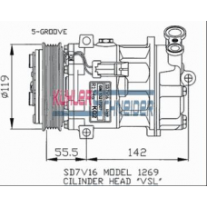 8412711 KUHLER SCHNEIDER Компрессор, кондиционер