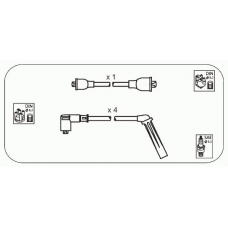 SBS4 JANMOR Комплект проводов зажигания