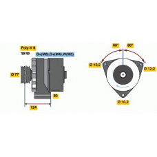 6 033 GB3 019 BOSCH Генератор