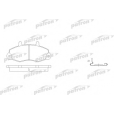 PBP1338 PATRON Комплект тормозных колодок, дисковый тормоз