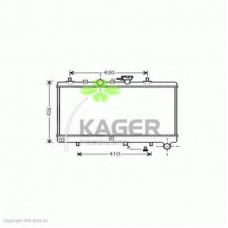 31-3050 KAGER Радиатор, охлаждение двигателя