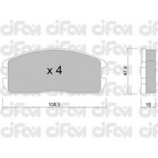 822-238-0 CIFAM Комплект тормозных колодок, дисковый тормоз