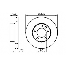 0 986 479 001 BOSCH Тормозной диск