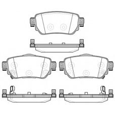 P14823.02 WOKING Комплект тормозных колодок, дисковый тормоз