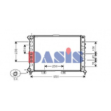 010320N AKS DASIS Радиатор, охлаждение двигателя