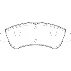 DBP344066 DURON Комплект тормозных колодок, дисковый тормоз