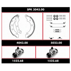 SPK 3043.00 WOKING Комплект тормозов, барабанный тормозной механизм