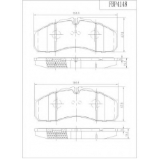 FBP4148 FI.BA Комплект тормозных колодок, дисковый тормоз