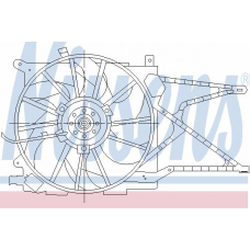 85175 NISSENS Вентилятор, охлаждение двигателя