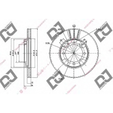 BD1749 DJ PARTS Тормозной диск