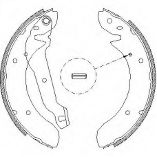 Z4055.00 WOKING Комплект тормозных колодок