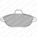 LP1592 DELPHI Комплект тормозных колодок, дисковый тормоз