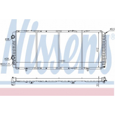 61393 NISSENS Радиатор, охлаждение двигателя