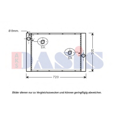 050058N AKS DASIS Радиатор, охлаждение двигателя