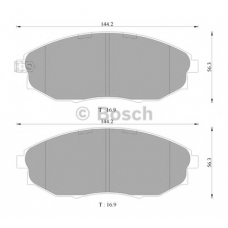 0 986 AB3 085 BOSCH Комплект тормозных колодок, дисковый тормоз