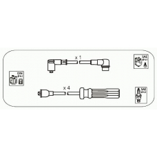 VL8 JANMOR Комплект проводов зажигания