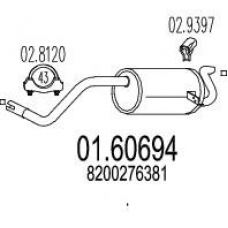 01.60694 MTS Глушитель выхлопных газов конечный