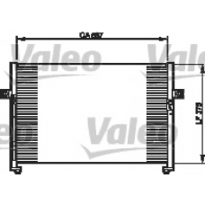 814336 VALEO Конденсатор, кондиционер