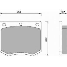 435983 ROULUNDS Disc-brake pad, front