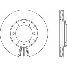 BDA1869.20 OPEN PARTS Тормозной диск