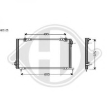 8521710 DIEDERICHS Конденсатор, кондиционер