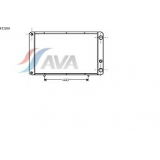 RT2059 AVA Радиатор, охлаждение двигателя