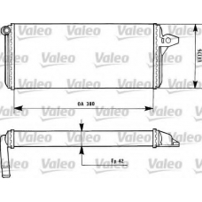 812085 VALEO Теплообменник, отопление салона