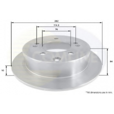 ADC2403 COMLINE Тормозной диск