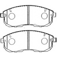 B1N039 AISIN Комплект тормозных колодок, дисковый тормоз