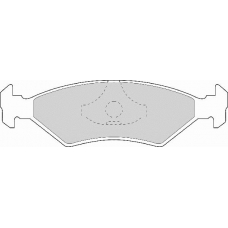 FD406A NECTO Комплект тормозных колодок, дисковый тормоз