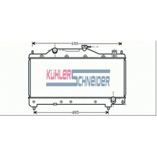 3200891 KUHLER SCHNEIDER Радиатор, охлаждение двигател