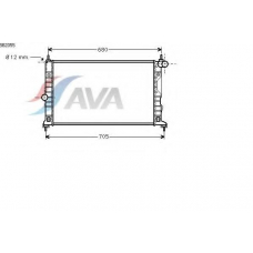 SB2055 AVA Радиатор, охлаждение двигателя