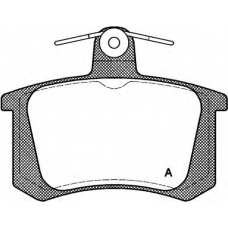 BPA0135.20 OPEN PARTS Комплект тормозных колодок, дисковый тормоз