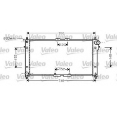 731466 VALEO Радиатор, охлаждение двигателя