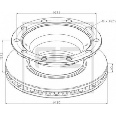 046.384-00A PE Automotive Тормозной диск